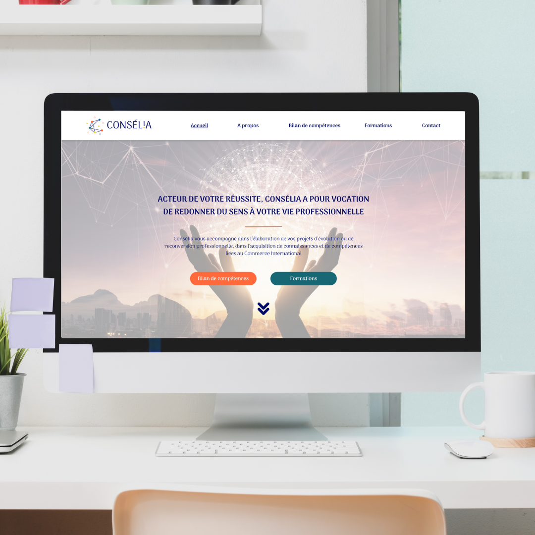 Mockup site internet Consélia Dijon