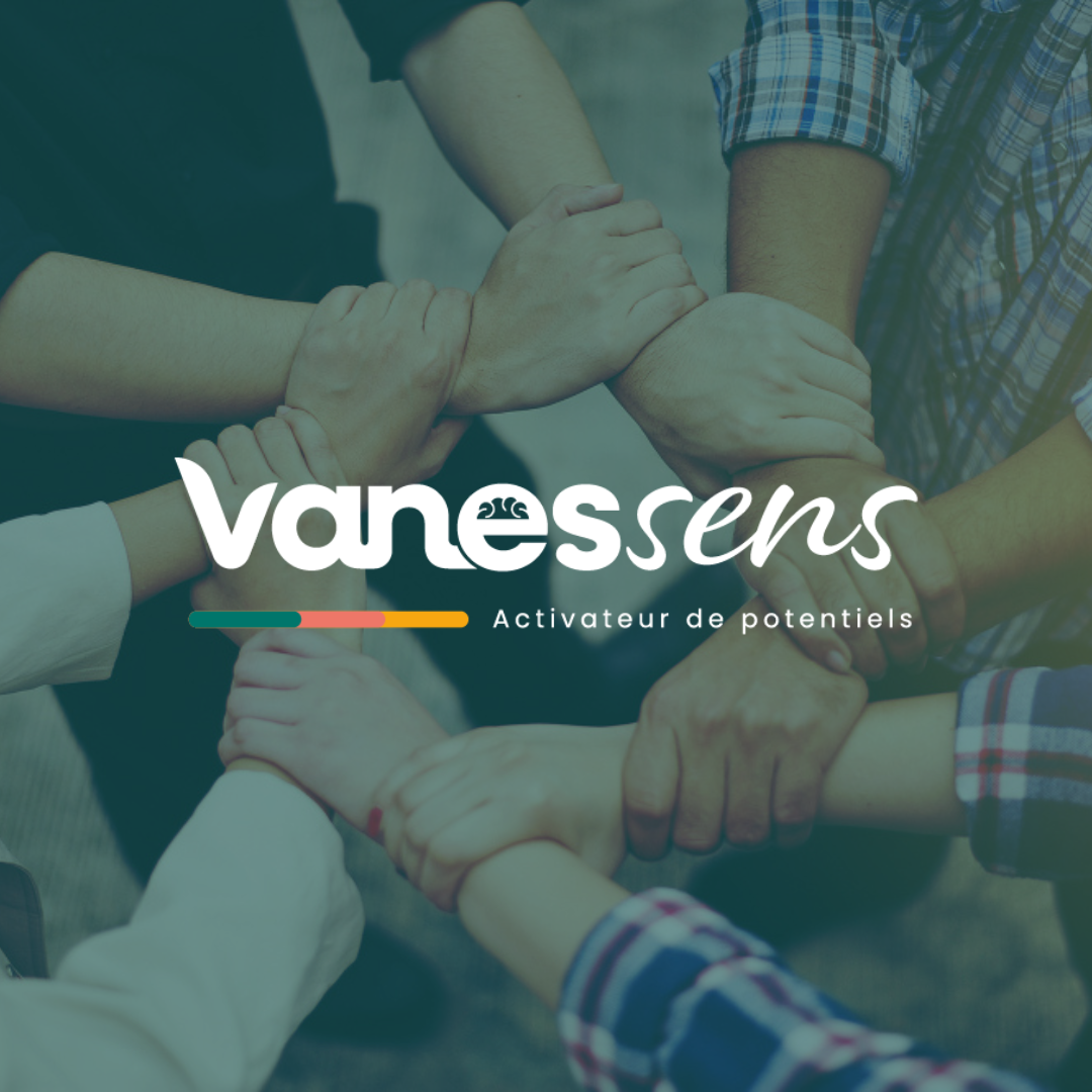 Logo Vanessens sur image mains liées ensemble coaching