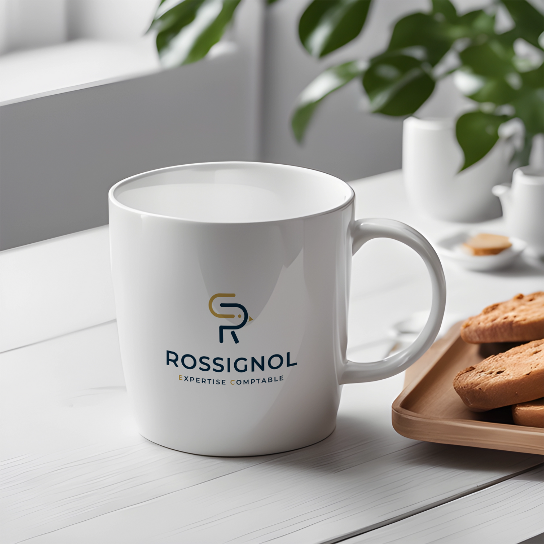 Mockup mug Rossignol Expertise Comptable by Kyracom DIjon