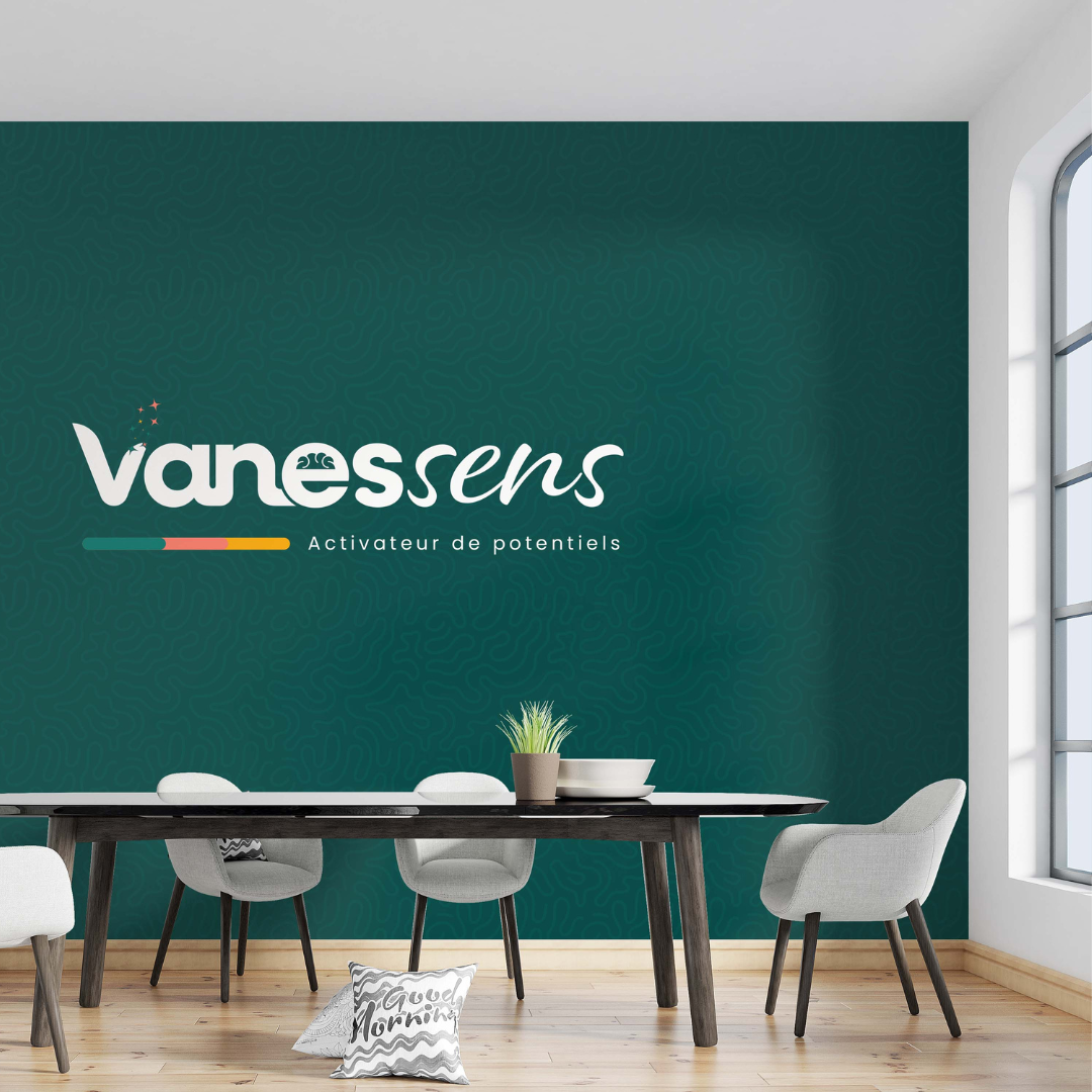 Mockup Vanessens sur mur bureau Dijon