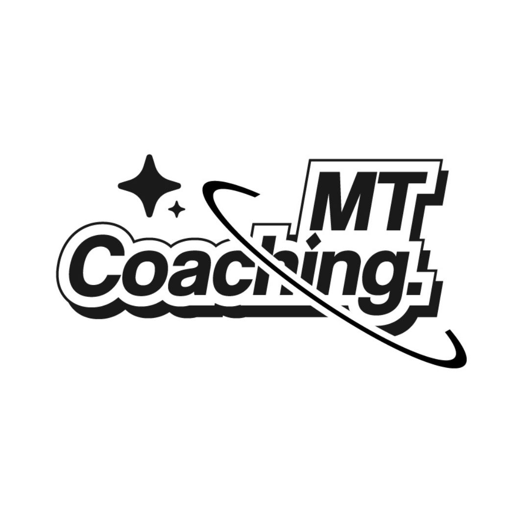 Logo MT coaching noir sur fond blanc by Kyracom